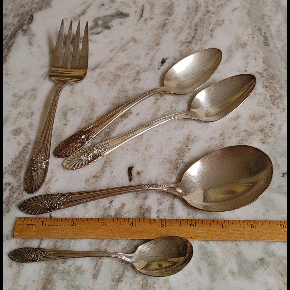 1954 'Riviera Revisited' Silver Plate Serving Utensils